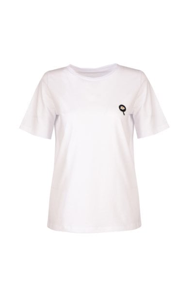 Nakışlı T-shirt-Beyaz (Tükendi)