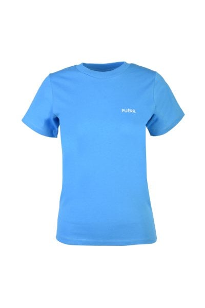 Bisiklet Yaka T-shirt-Mavi