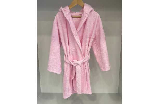 Havlu Çocuk Bornoz (%100 Pamuk)-Pembe
