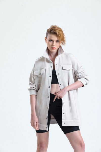 Bomber Ceket-Nude