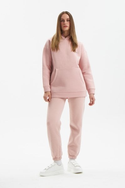 Hoodie Eşofman Takımı (Şardonlu)-Pembe
